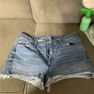 Universal Thread Blue Jean Shorts with Distressed Hems
